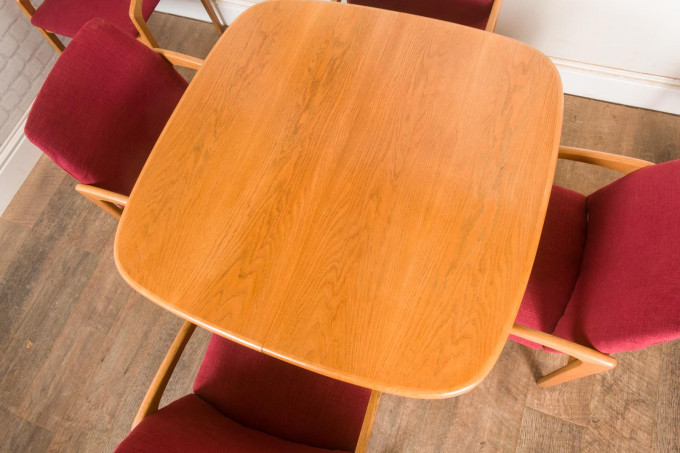 Kai Kristiansen Oak Dining Table & 6 Chairs Korup Stolefabrik