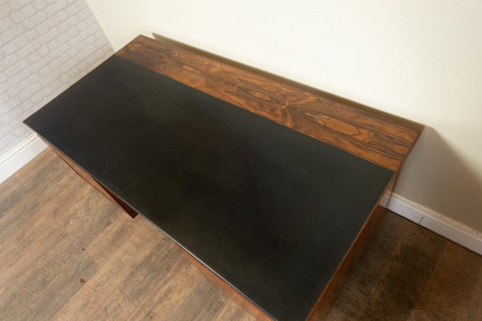 Rosewood Executive Desk By Robin Day for Hille